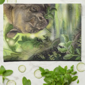 Linge De Cuisine Art Javan Rhino (Plié)