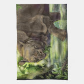Linge De Cuisine Art Javan Rhino (Vertical)