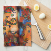 Linge De Cuisine Art Kokopelli (Quart Plié)