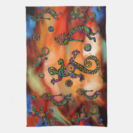 Linge De Cuisine Art Kokopelli (Vertical)