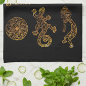 Linge De Cuisine Art Kokopelli (Plié)