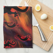 Linge De Cuisine Art Kokopelli (Quart Plié)