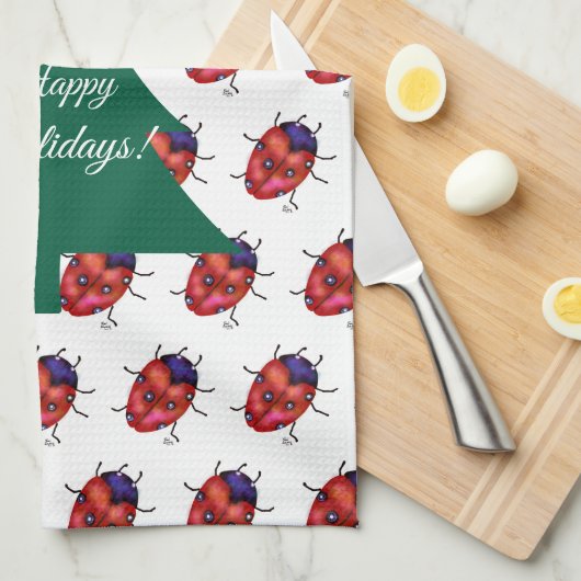 LINGE DE CUISINE ART LADYBUG (Quart Plié)