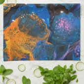 Linge De Cuisine Art liquide abstrait (Plié)