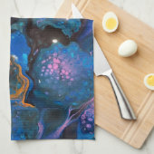 Linge De Cuisine Art liquide abstrait (Quart Plié)