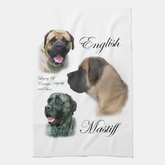 Linge De Cuisine Art mastiff anglais (Vertical)