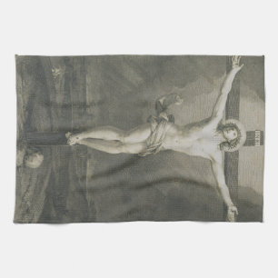 Linge De Cuisine Art minimaliste de la Crucifixion Monomatique