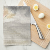 Linge De Cuisine Art moderne Abstrait rose or gris (Quart Plié)