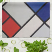 Linge De Cuisine Art moderne de Piet Mondrian (Plié)