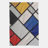 Linge De Cuisine Art moderne de Piet Mondrian (Vertical)