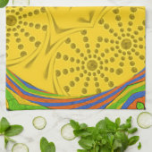 Linge De Cuisine Art Motif Égyptien Imprimer À damiers Conception C (Plié)