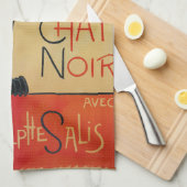 Linge De Cuisine Art Nouveau Tournee du Chat Noir de Steinlen (Quart Plié)