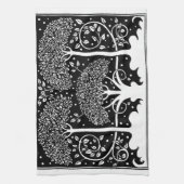 Linge De Cuisine Art Nouveau Tree Beardsley Motif (Vertical)