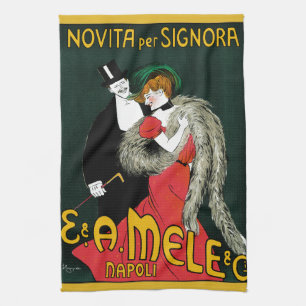 Linge De Cuisine Art Nouveau vintage, Mode italienne Amour Romance
