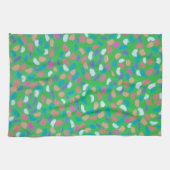 Linge De Cuisine Art peint Spring Greens (Horizontal)