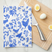 Linge De Cuisine Art populaire Farmhouse moderne Poulets & Botaniqu (Quart Plié)