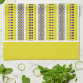 Linge De Cuisine Art populaire jaune (Plié)