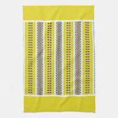 Linge De Cuisine Art populaire jaune (Vertical)