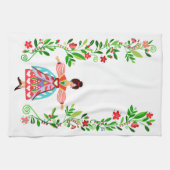 Linge De Cuisine Art populaire moderne Style Fleur Jardin Fille (Horizontal)