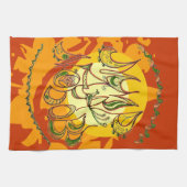 Linge De Cuisine Art populaire Peace & Love Wish en russe (Horizontal)