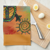 LINGE DE CUISINE ART TURTLE SUD-OUEST      (Quart Plié)