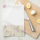 Linge De Cuisine Art victorien rose et vert floral (Quart Plié)