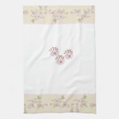 Linge De Cuisine Art victorien rose et vert floral (Vertical)