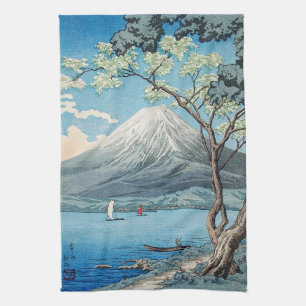 Linge De Cuisine Art vintage du mont Fuji et du lac Yamanaka japona