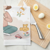 Linge De Cuisine Art Zen Mama Maternité Calme (Quart Plié)