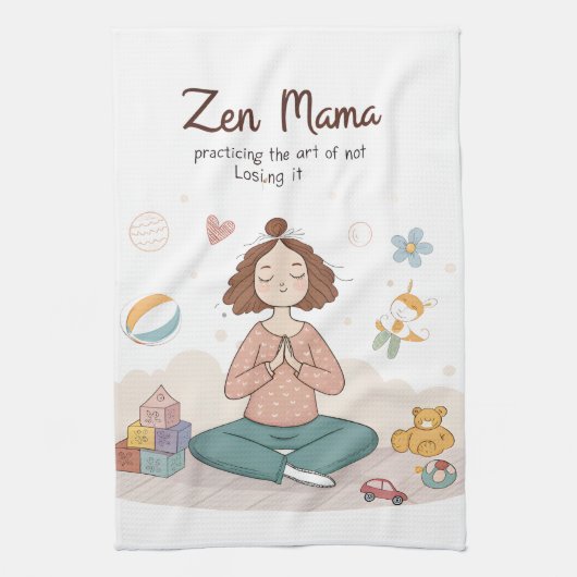Linge De Cuisine Art Zen Mama Maternité Calme (Vertical)