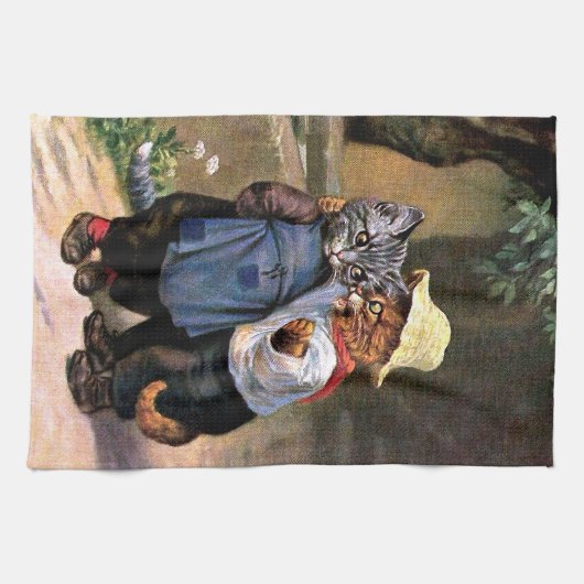 Linge De Cuisine Arthur Thiele - beaux chats de pays (Horizontal)