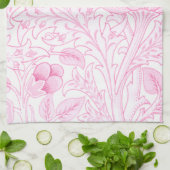 Linge De Cuisine Artichaut Rose Pâle de William Morris (Plié)