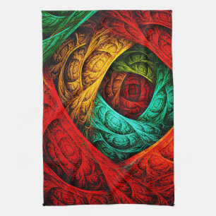 Linge De Cuisine Artiste coloré moderne Art Abstrait Motif #09
