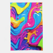 Linge De Cuisine Artwork de Neon Glow Liquid Splated (Vertical)