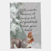 Linge De Cuisine As winter weaves its snowy art, let gratitude warm (Vertical)