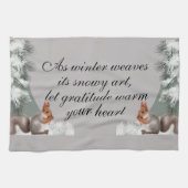Linge De Cuisine As winter weaves its snowy art, let gratitude warm (Horizontal)