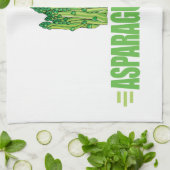 Linge De Cuisine Asperge humoristique (Plié)