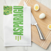 Linge De Cuisine Asperge humoristique (Quart Plié)