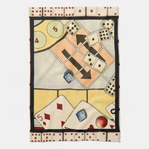 Linge De Cuisine Assortiment brouillé des jeux de hasard