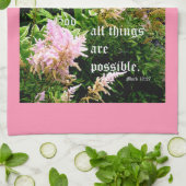 Linge De Cuisine Astilbe avec Mark 10:27 (Plié)