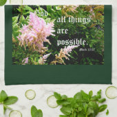 Linge De Cuisine Astilbe avec Mark 10:27 (Plié)