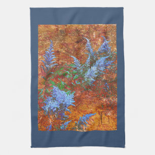 Linge De Cuisine Astilbe Dusty Blue à bord