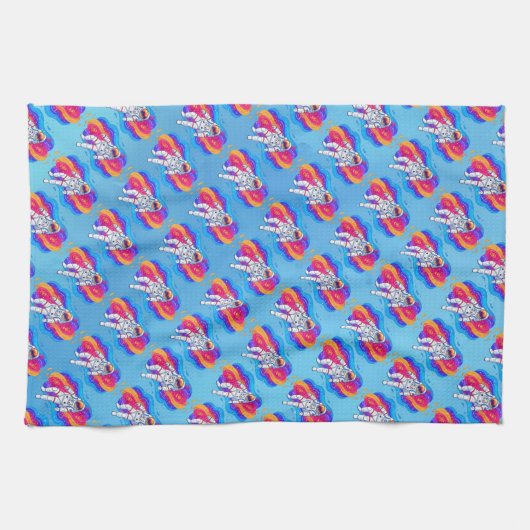 Linge De Cuisine Astronaute (Horizontal)