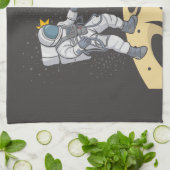 Linge De Cuisine Astronaute et extraterrestre (Plié)