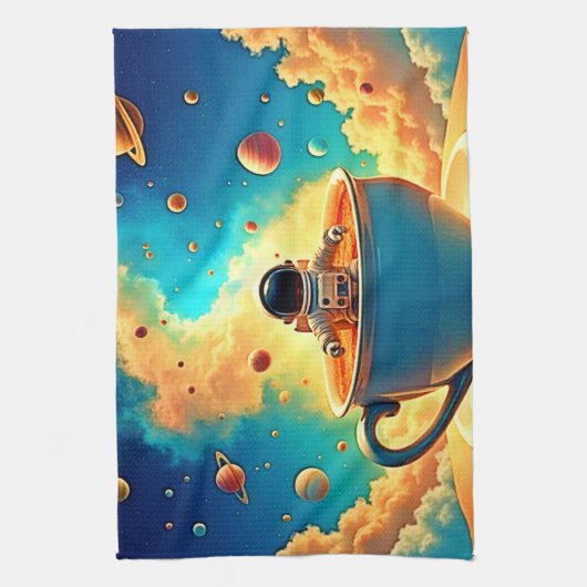 Linge De Cuisine Astronaut's Coffee Cosmos Journey (Vertical)