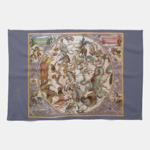 Linge De Cuisine Astronomie vintage, constellations du ciel du sud