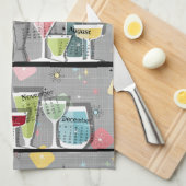 Linge De Cuisine Atomic Retro Cocktails 2026 Calendrier (Quart Plié)