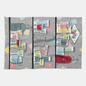 Linge De Cuisine Atomic Retro Cocktails 2026 Calendrier (Horizontal)