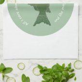 Linge De Cuisine Attention À La Pêche Fun Fisherman Citation (Plié)