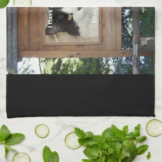 Linge De Cuisine Attitude du chat (Plié)